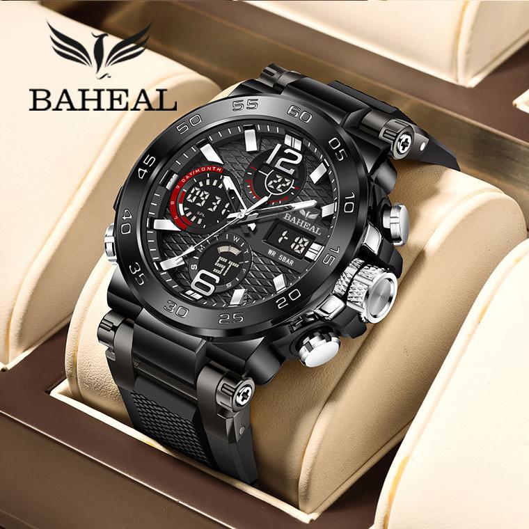 BAHEAL Dual time display watch - Alloy Shell - Image 9