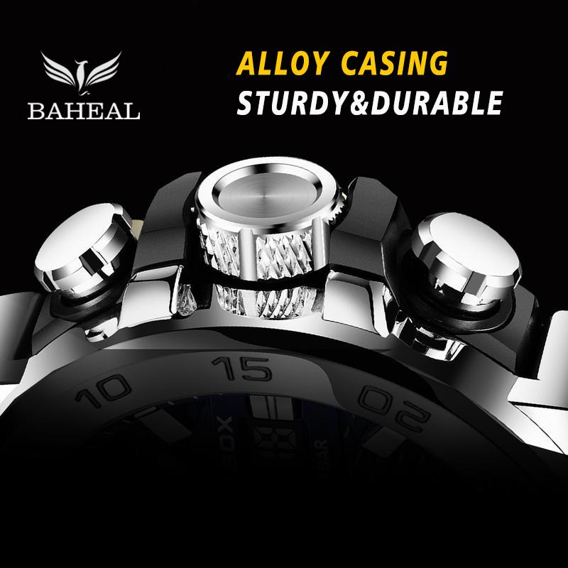 BAHEAL Dual time display watch - Alloy Shell - Image 5