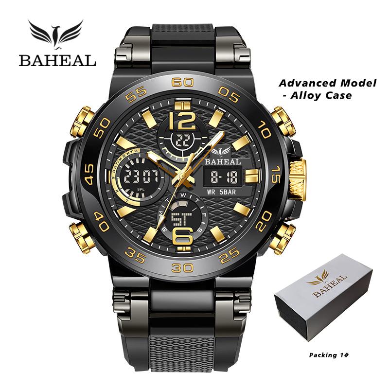 BAHEAL Dual time display watch - Alloy Shell - Image 4